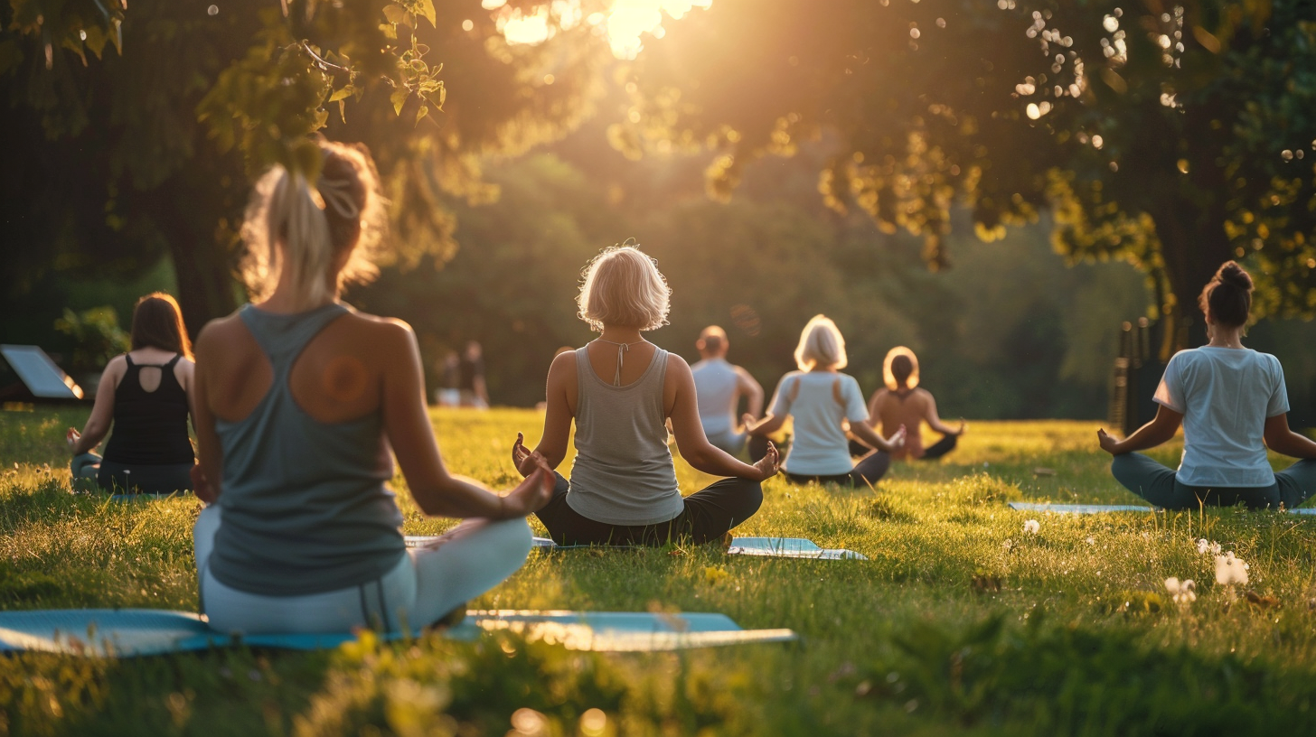 Інструктор йоги в медитації